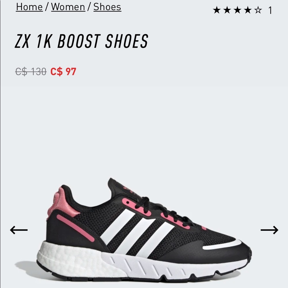 Adidas Women's ZX 1K Boost Shoes